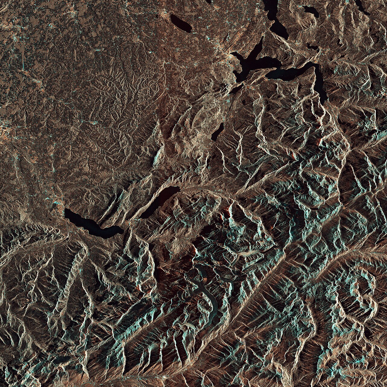 The Eiger, Mönch and Jungfrau above Interlaken, Switzerland